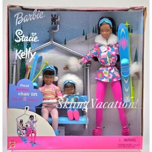 2000 AA Barbie Stacie Kelly-Skiing Vacation 29348 NEW IN BOX